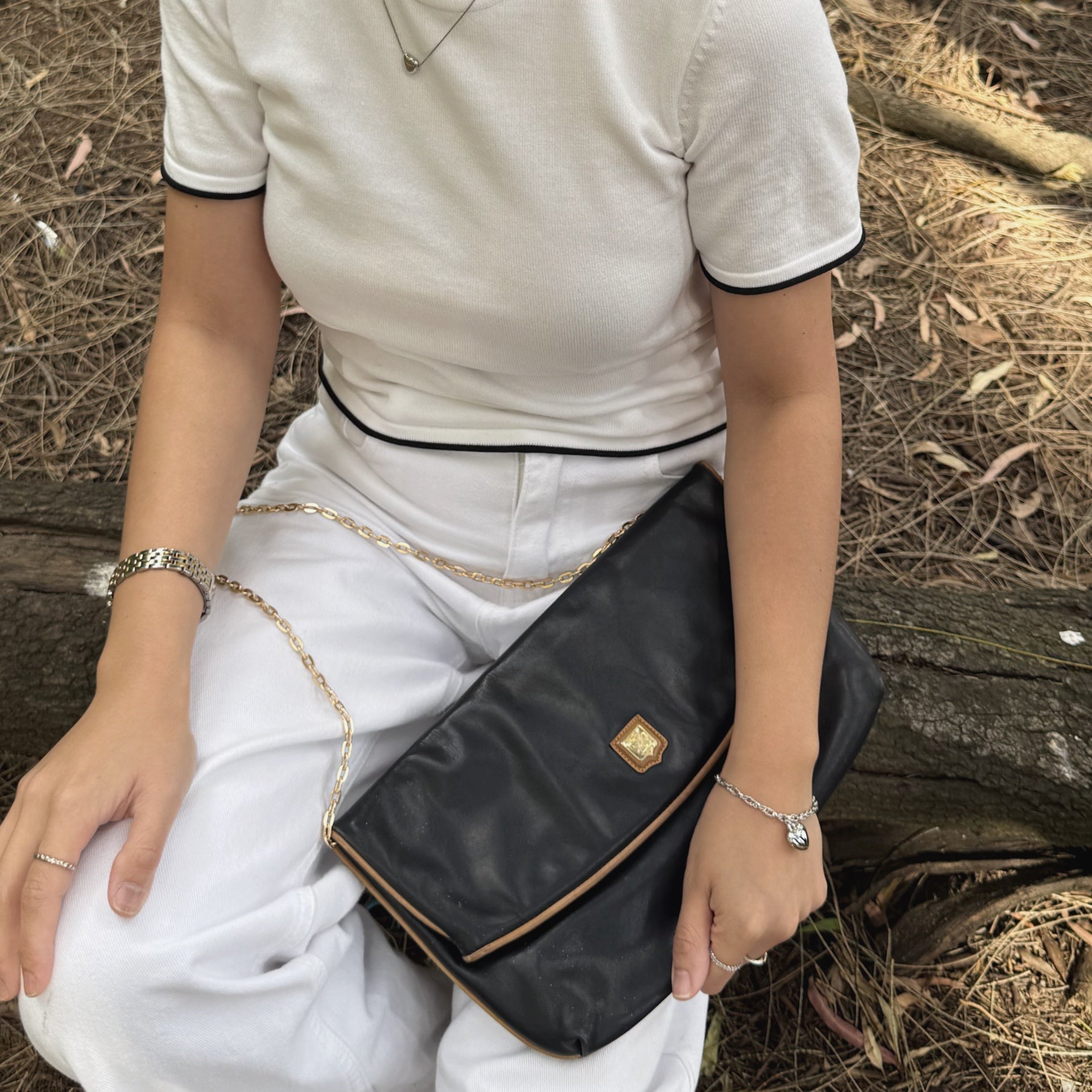 Celine Clutch Logo Triomphe