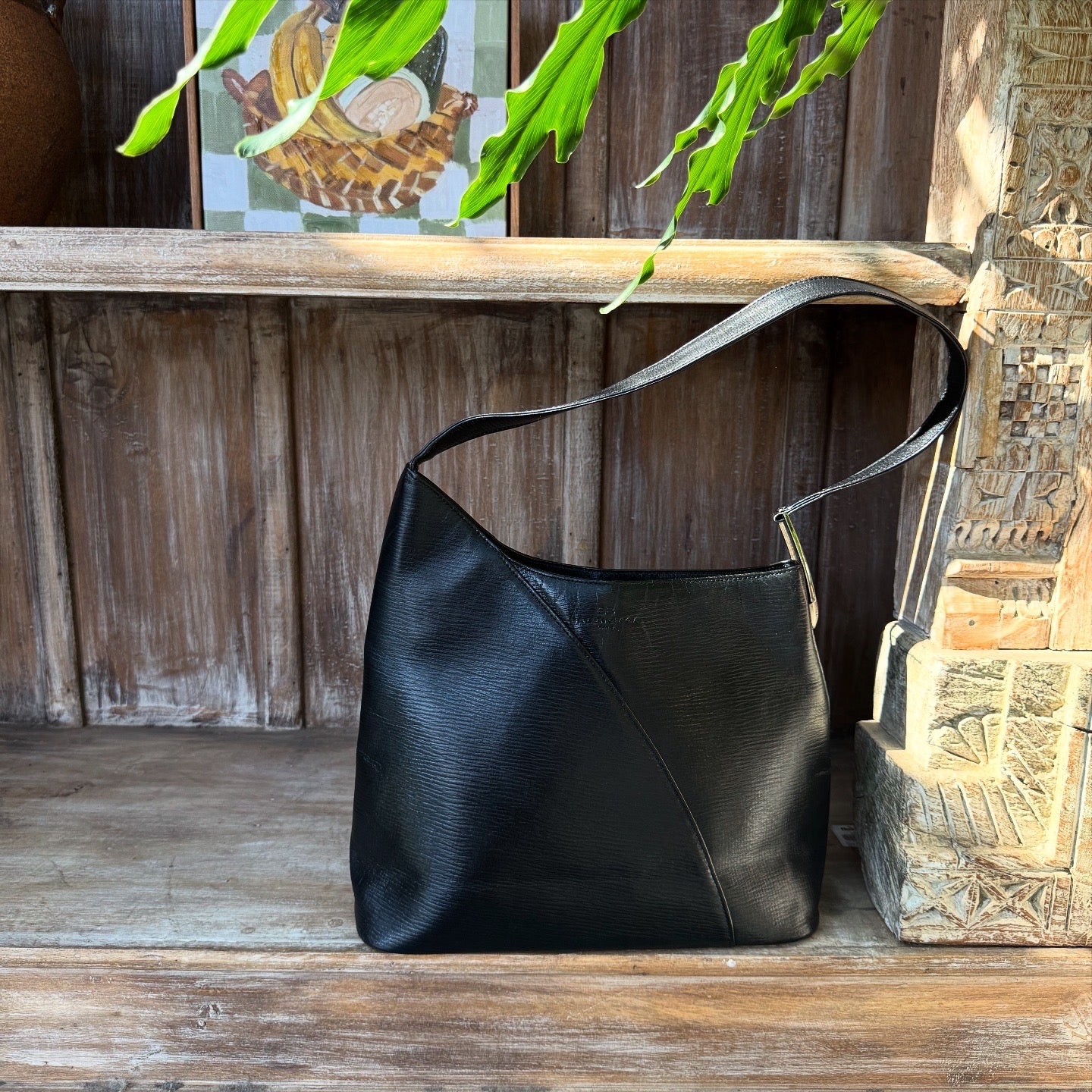 Balenciaga Black Leather Handbag