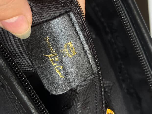 MCM Black Monogram Tote Bag