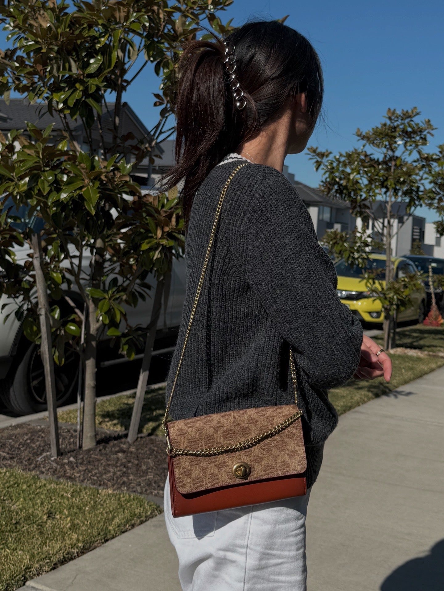 Coach Marlow Turnlock Crossbody Clutch Bag