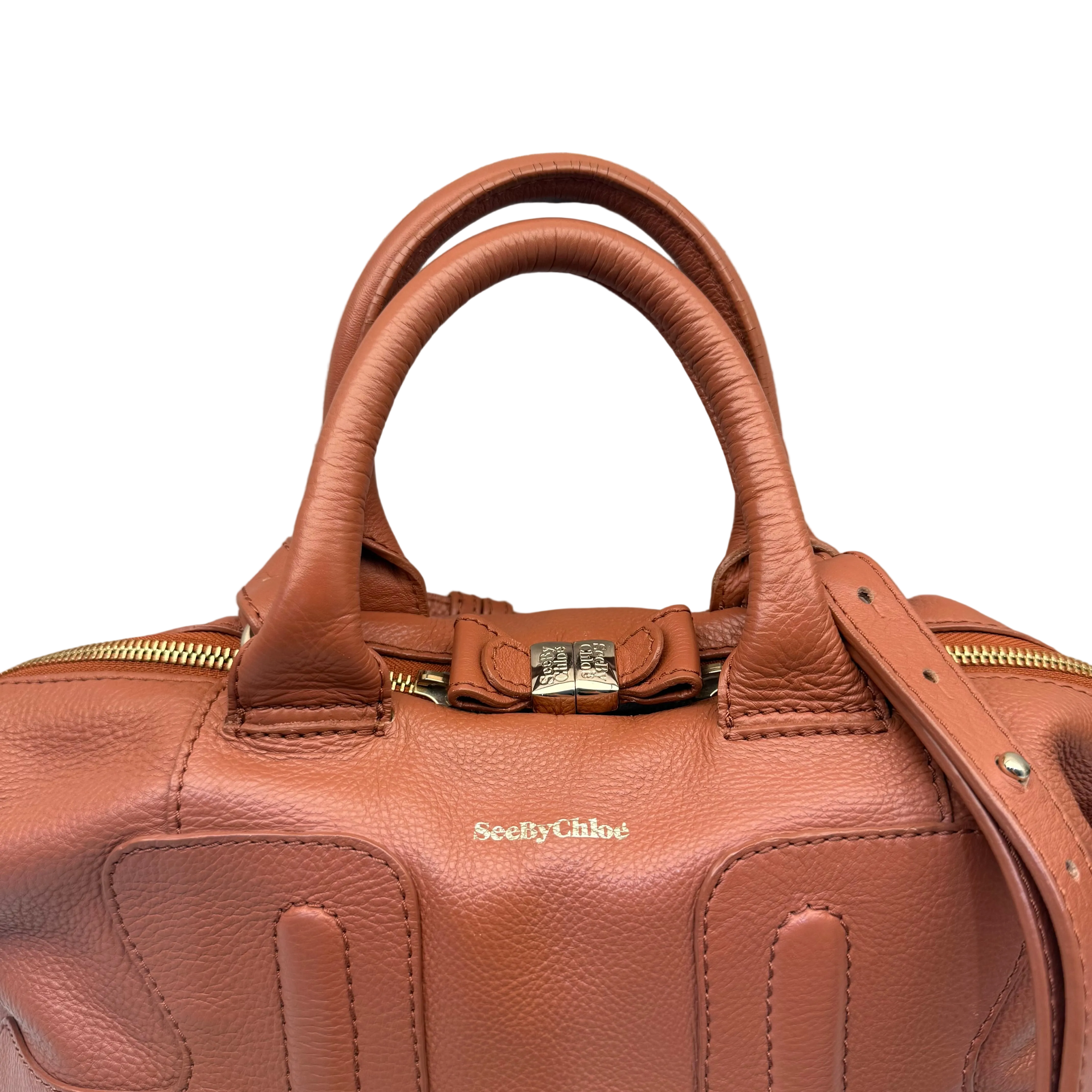 See By Chloe Brown Leather Handbag