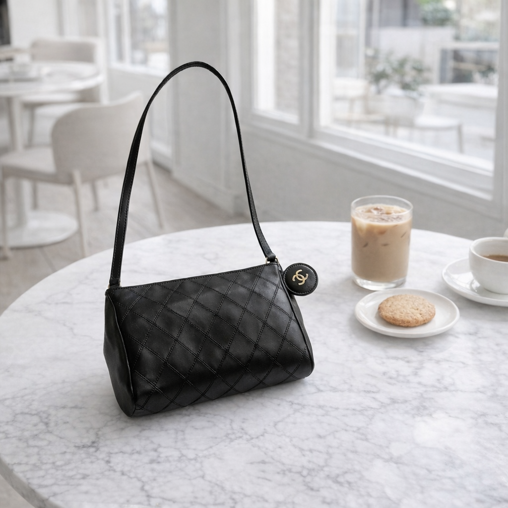 CHANEL CC Quilted Shoulder Bag