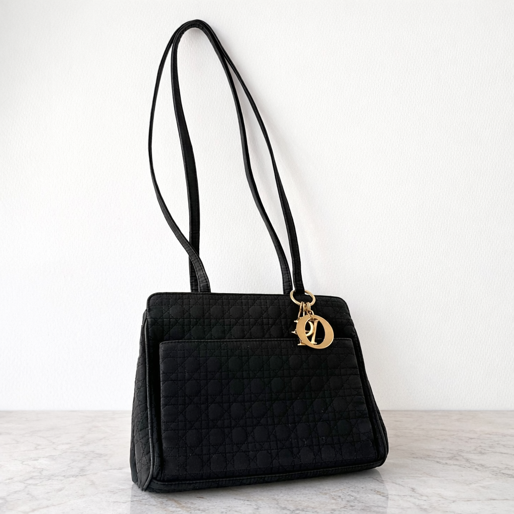 Christian Dior Lady Dior Cannage Black Shoulder Bag