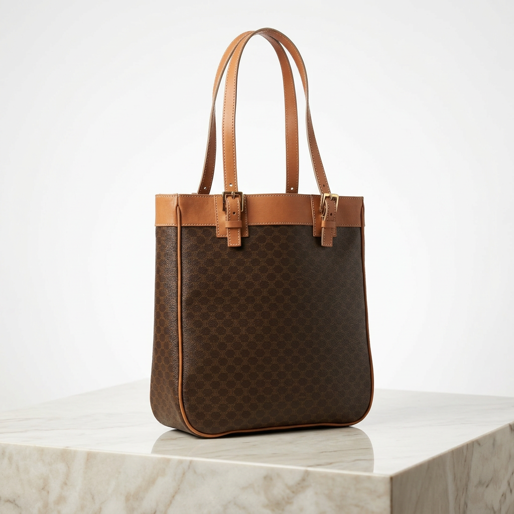 (RESERVED) Celine Brown Macadam Triomphe Tote bag