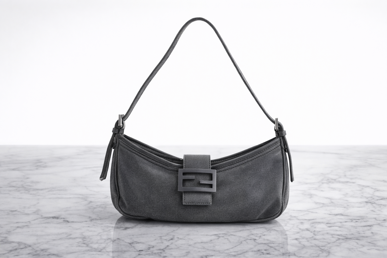 Fendi Dennim Mamma Bucket Shoulder Bag