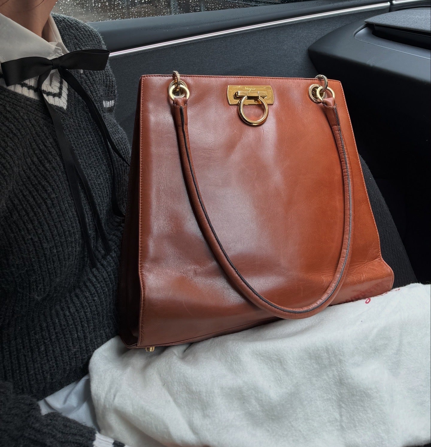 Salvatore Ferragamo Gancini Brown