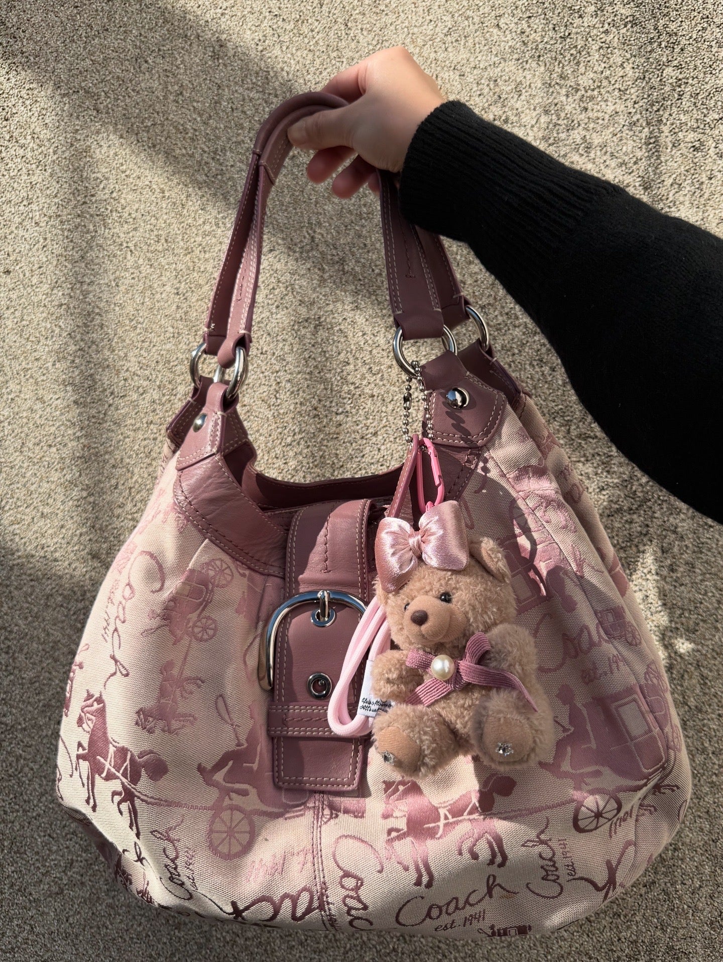 COACH SOHO LYNN HORSE & CARRIAGE LARGE HOBO BAG