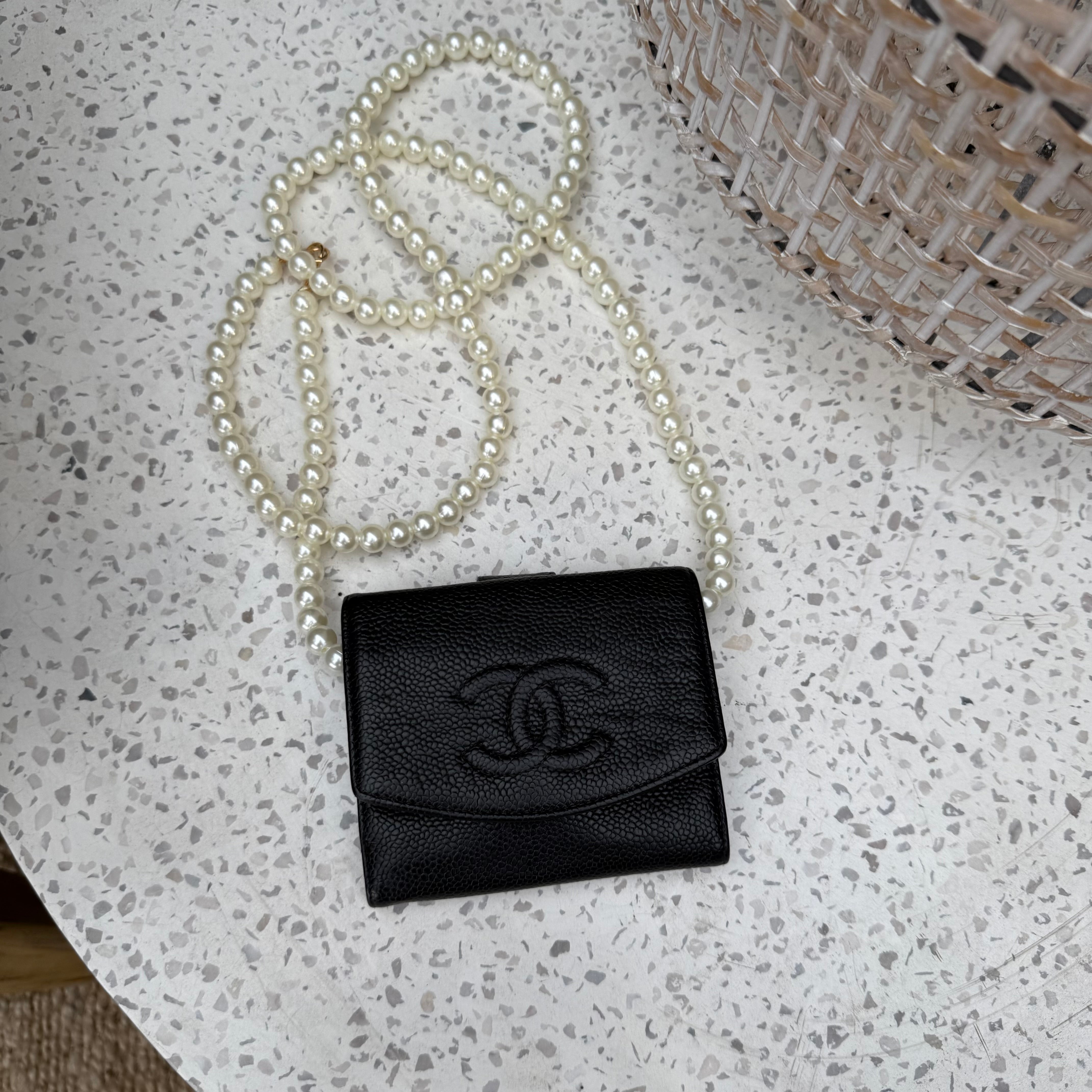Chanel Wallet Small Caviar Leather