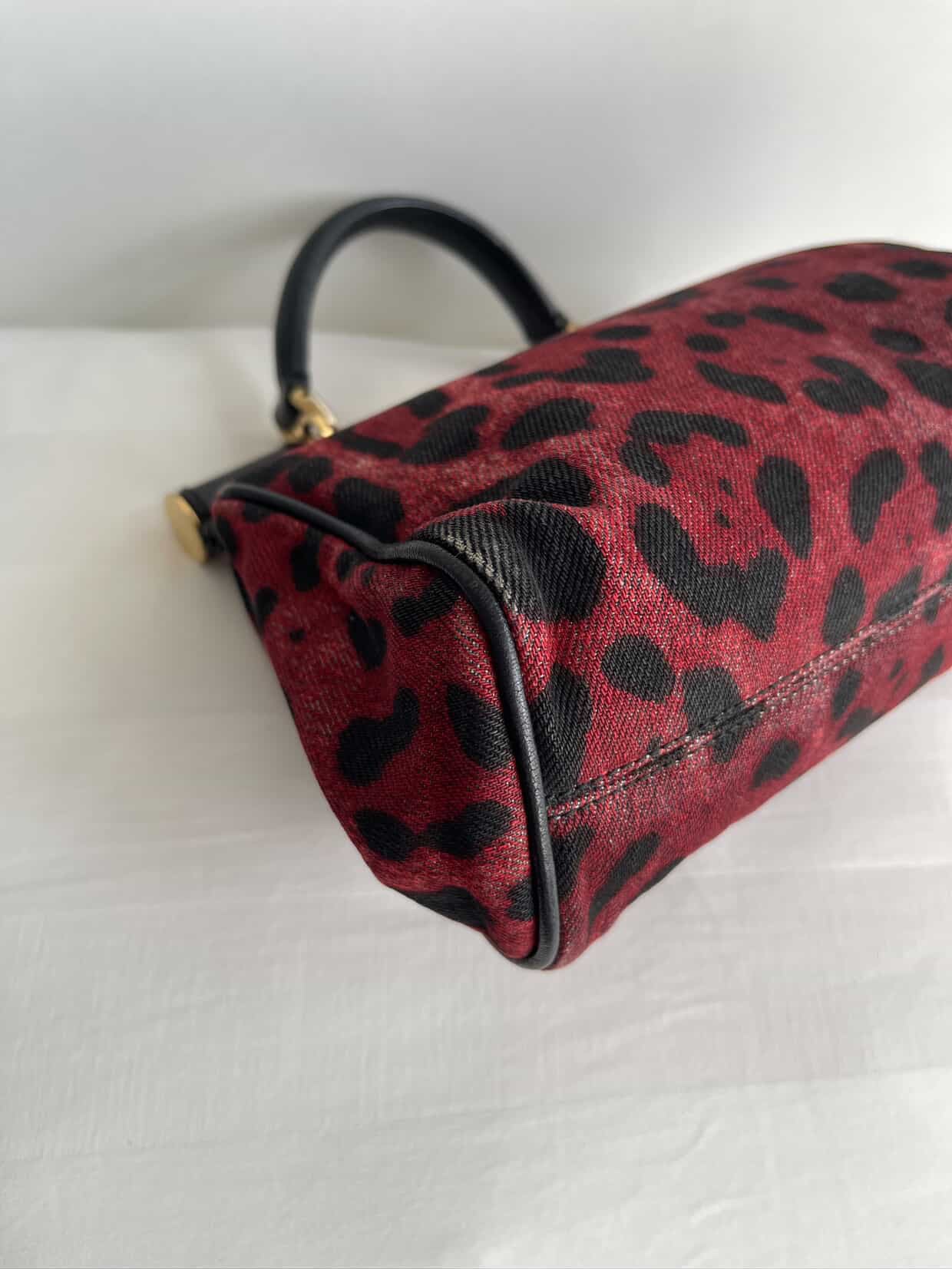Dolce & Gabbana Canvas Small Miss Sicily Top Handle Bag
