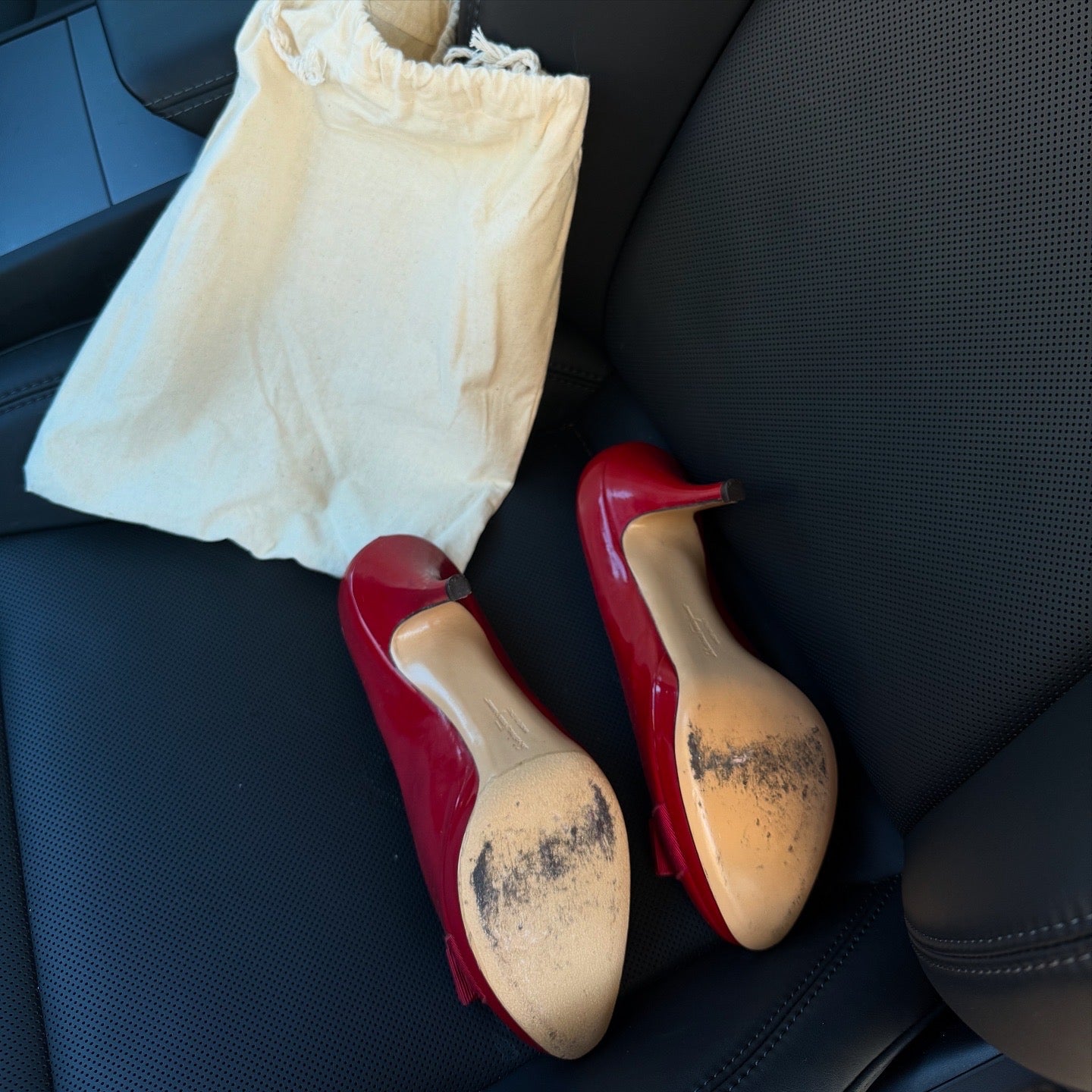 Salvatore Ferragamo Red Heels 9cm