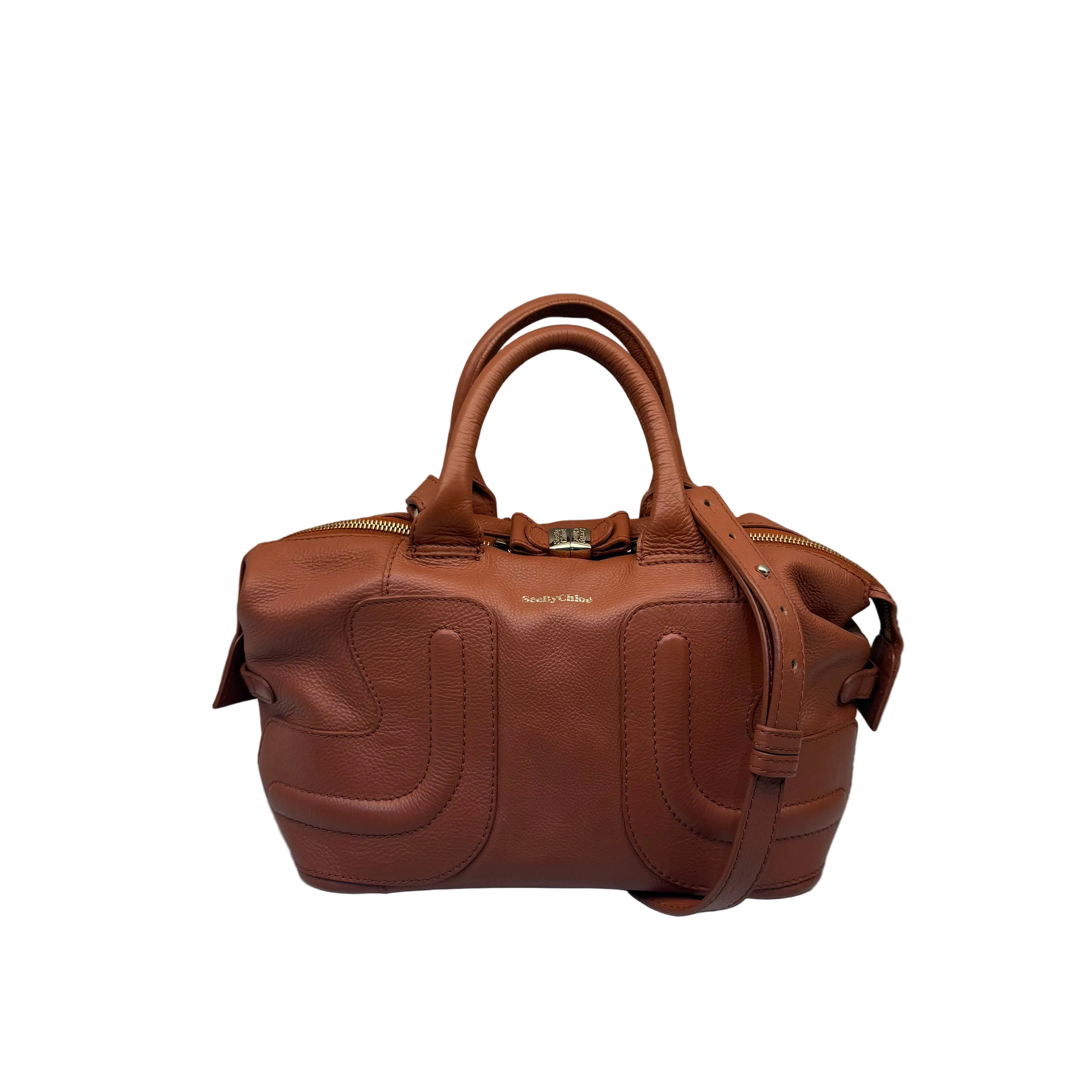 See By Chloe Brown Leather Handbag