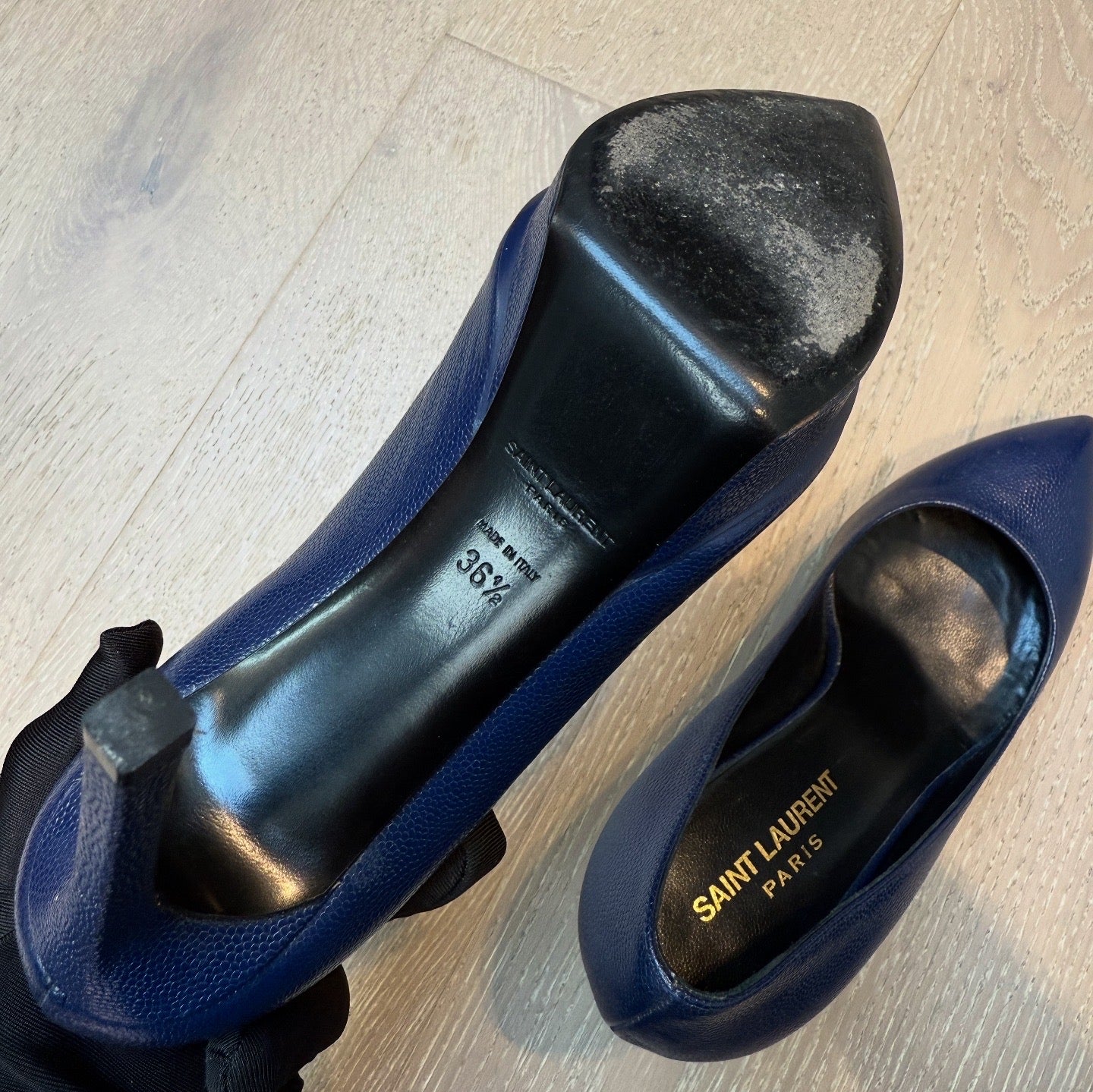 Saint Laurent High Heels Dark Blue