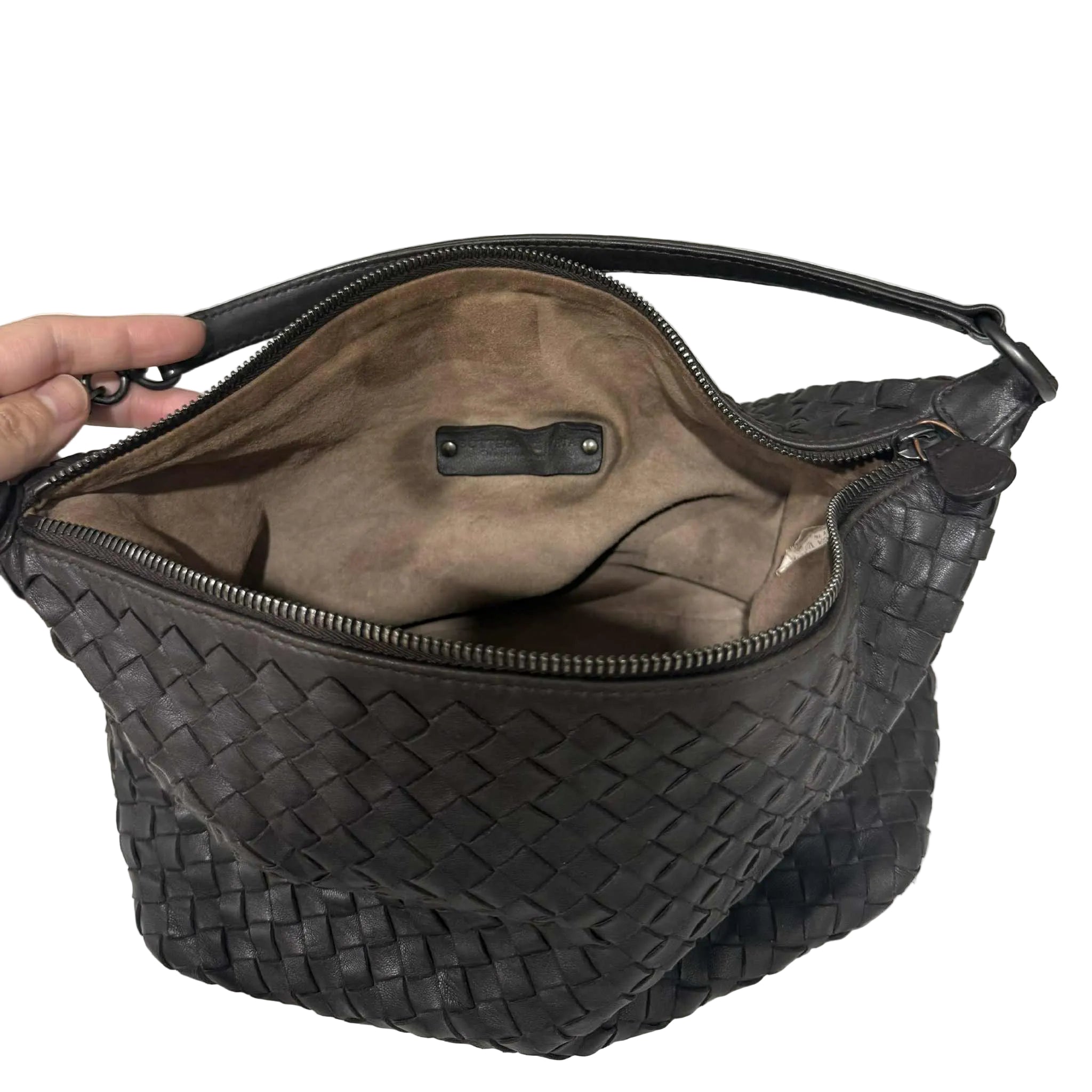 Bottega Veneta Zip Hobo Intrecciato Nappa