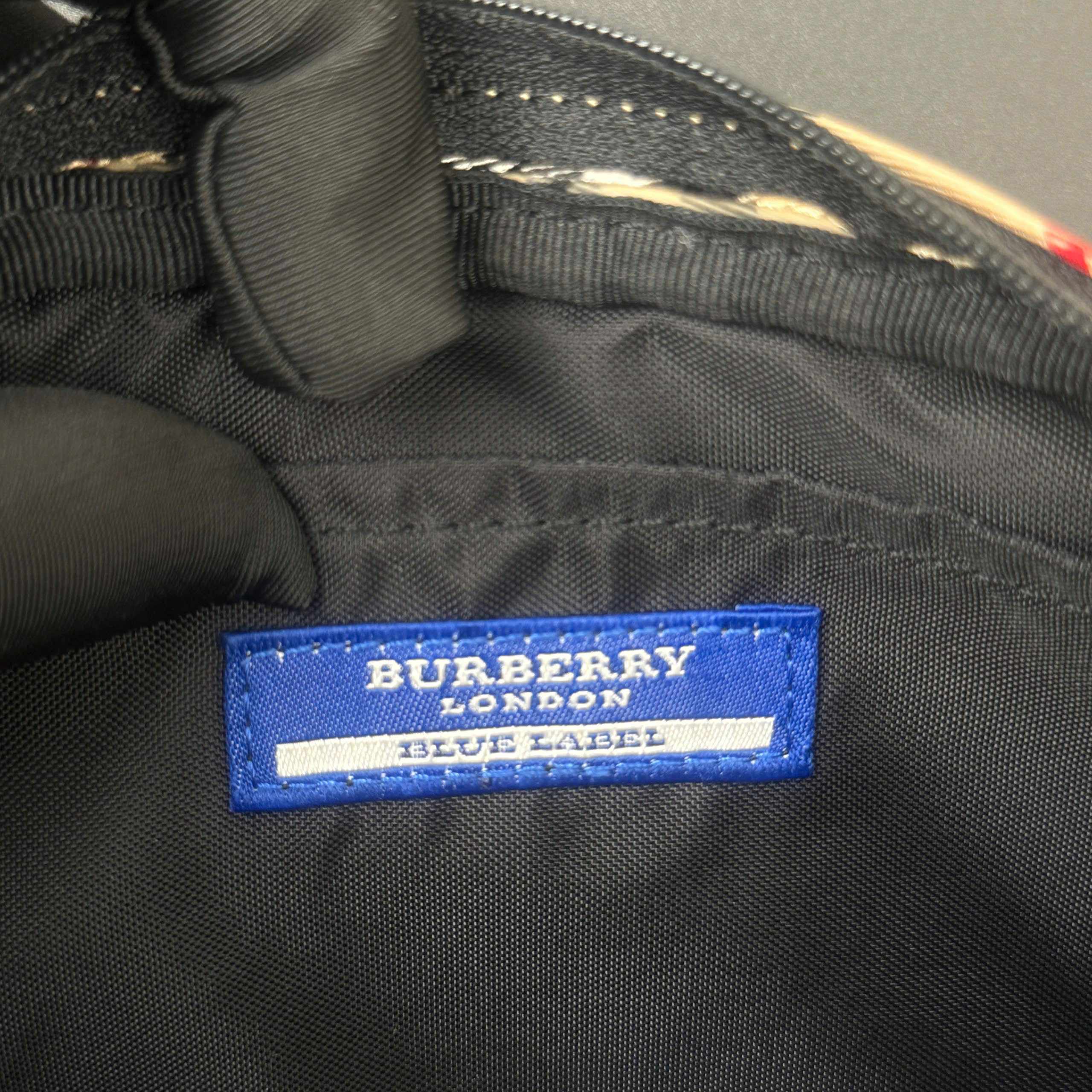 Burberry Nova Check Beige Synthetic Handbag