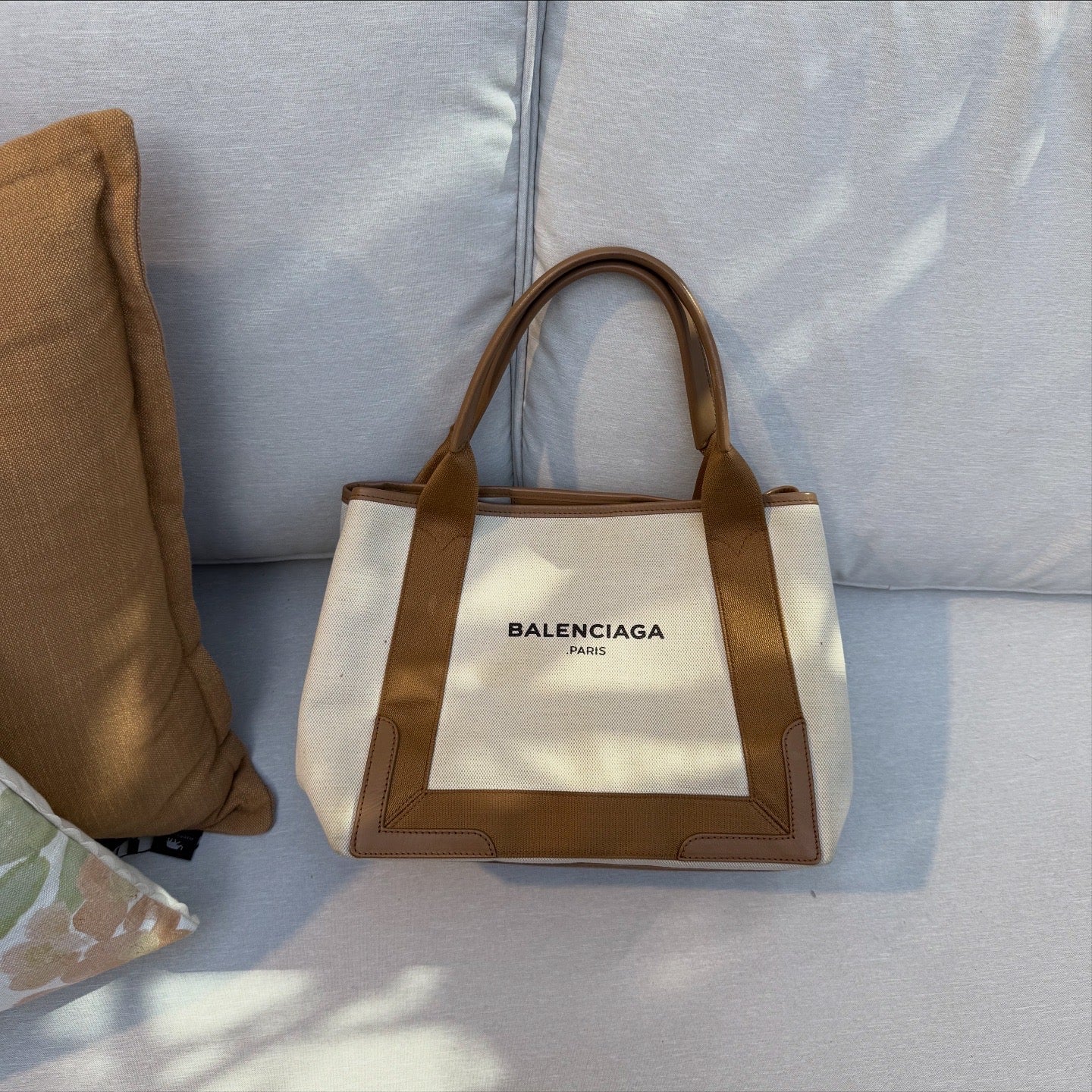 Balenciaga Cabas in Brown / Beige Tote Bag