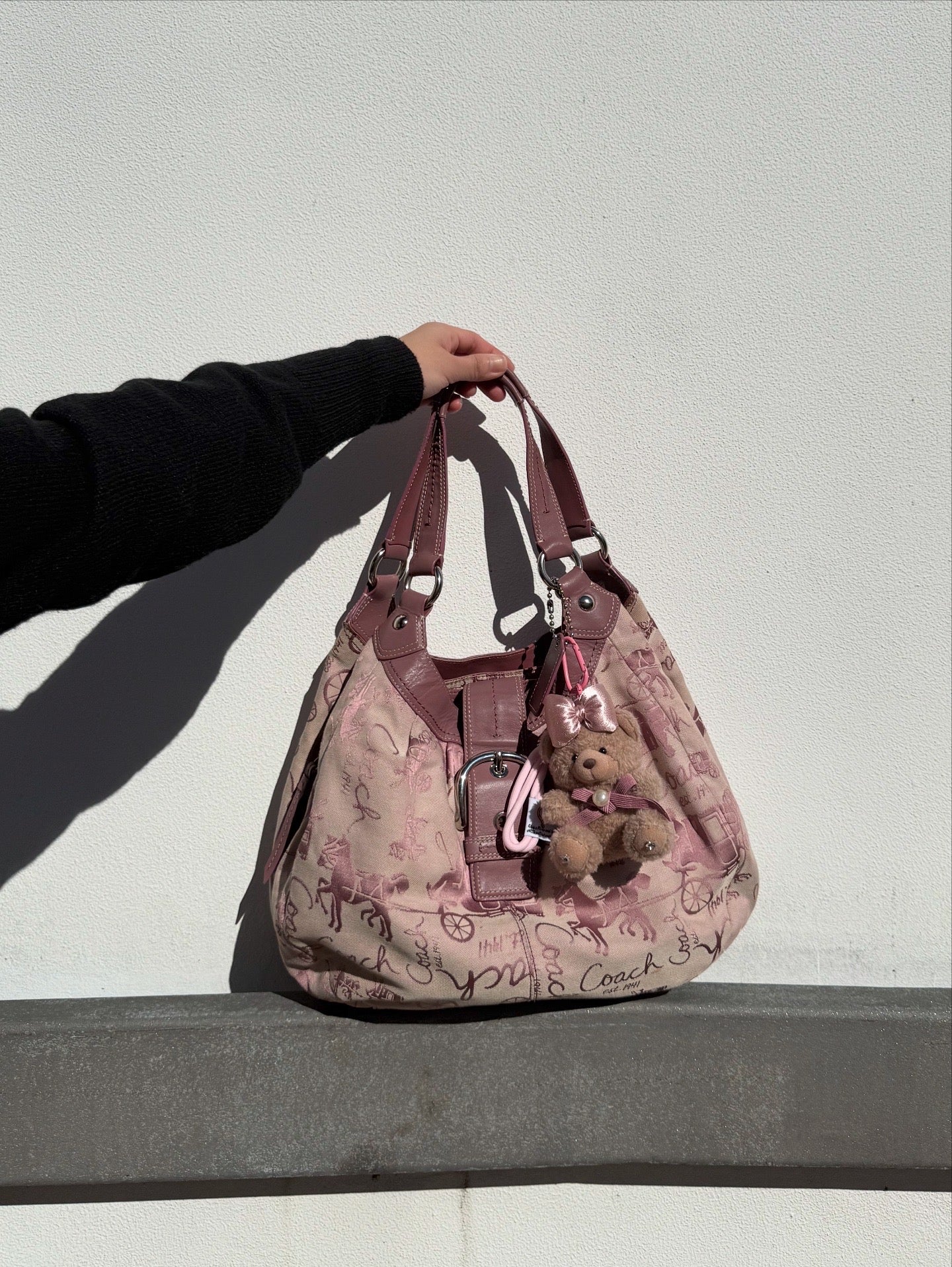 COACH SOHO LYNN HORSE & CARRIAGE LARGE HOBO BAG