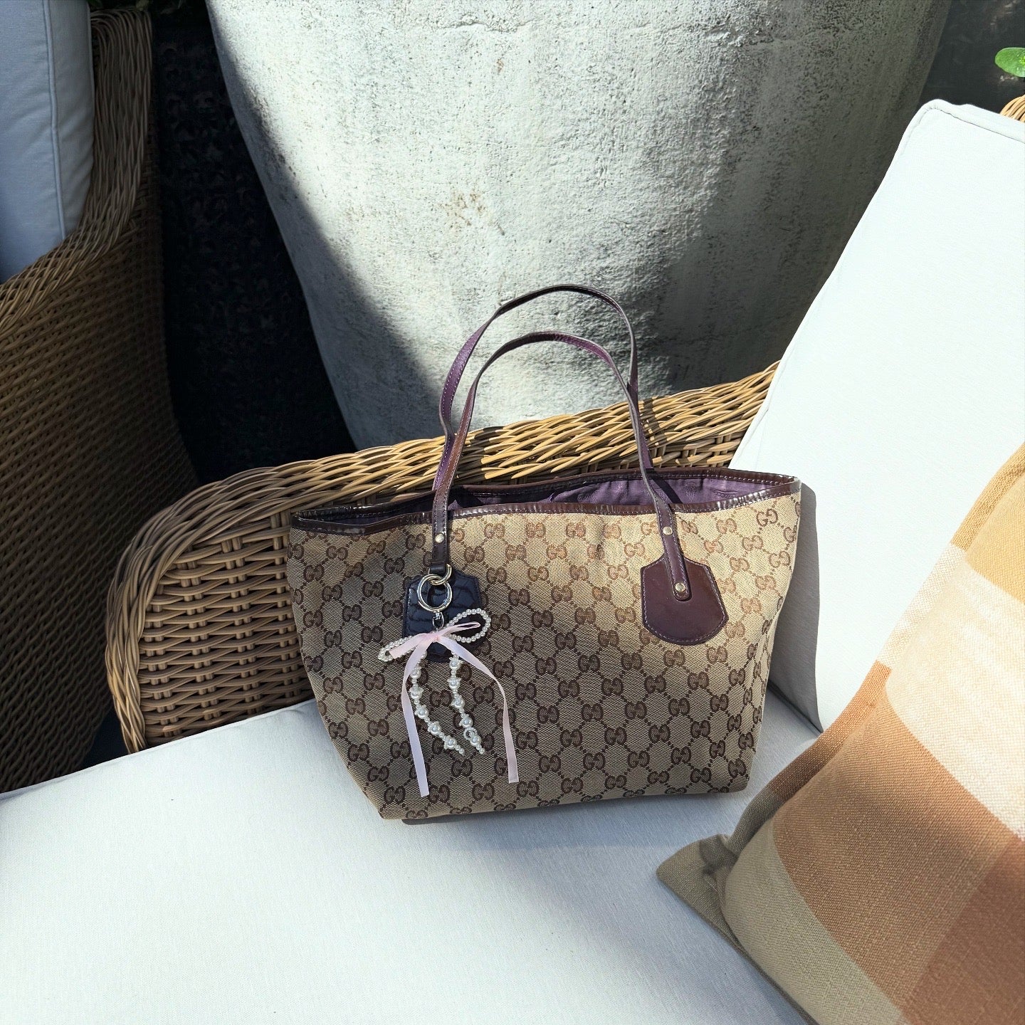 Gucci GG Canvas Jolie Tote Bag