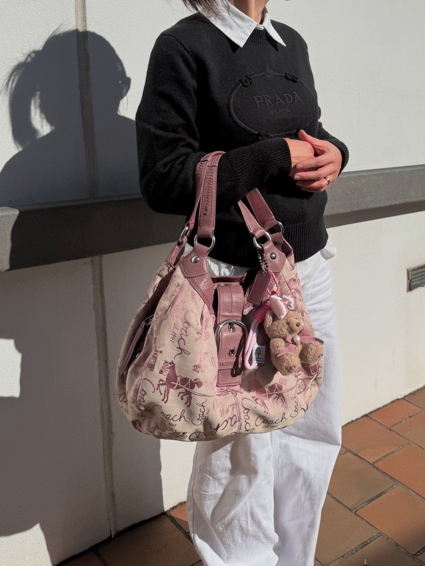 COACH SOHO LYNN HORSE & CARRIAGE LARGE HOBO BAG