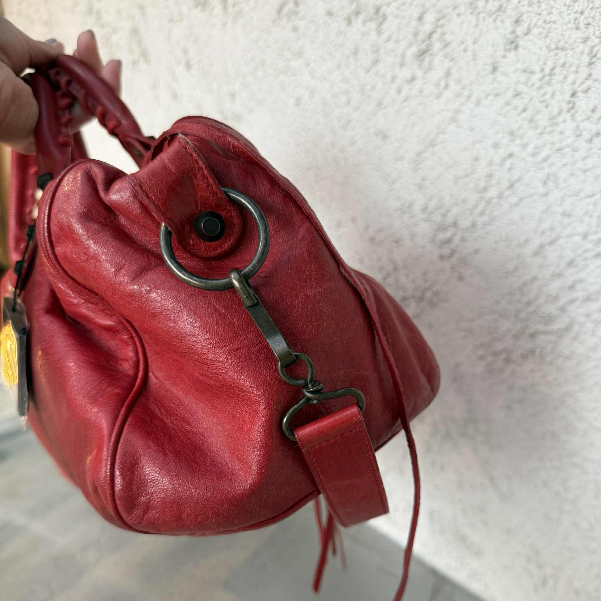 Balenciaga Twiggy Red Handbag