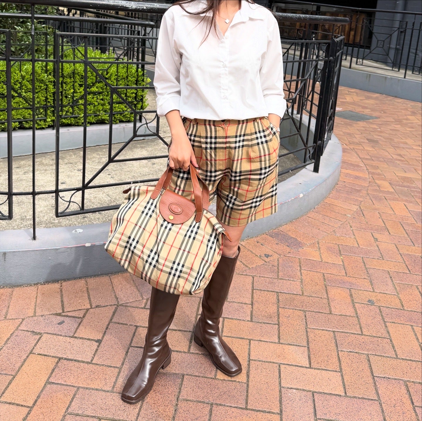 Burberry Nova Check Tote Bag