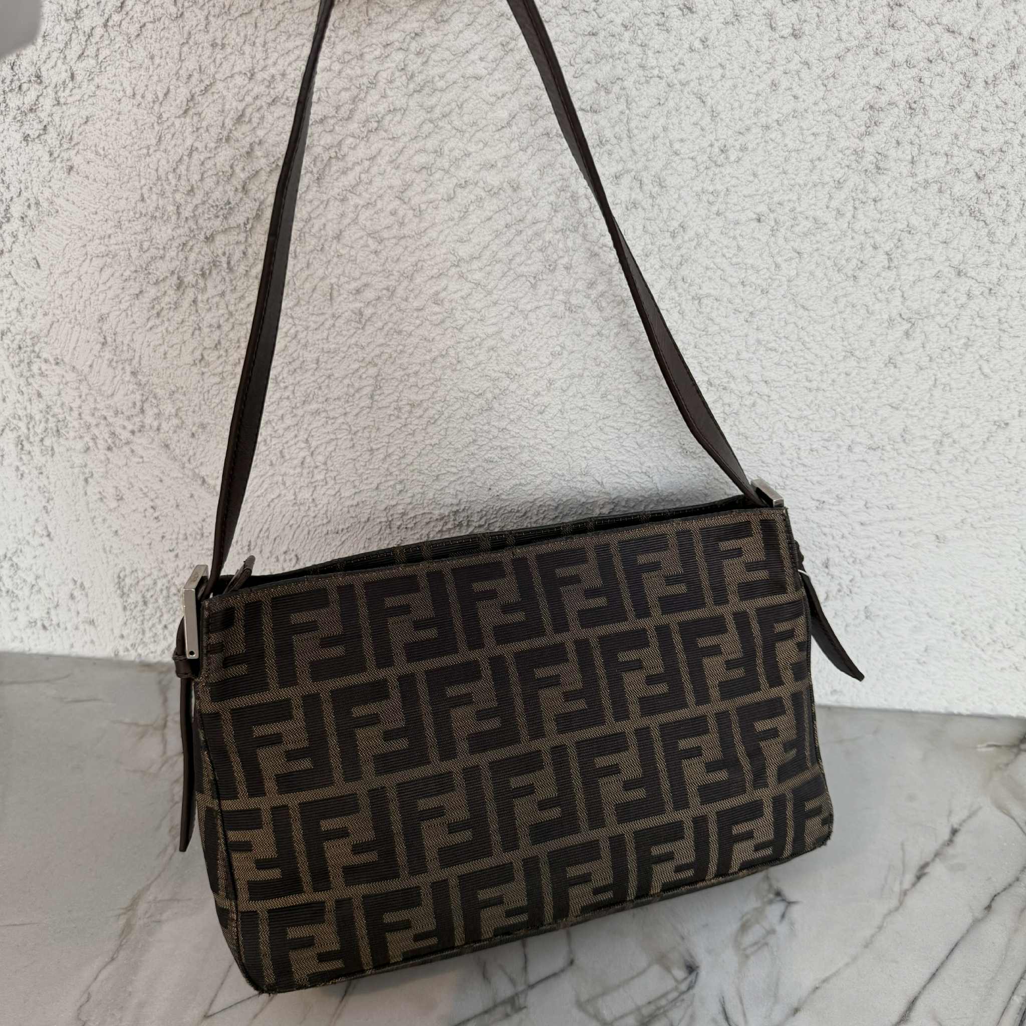 Fendi Zucca FF Mamma Baguette Flap