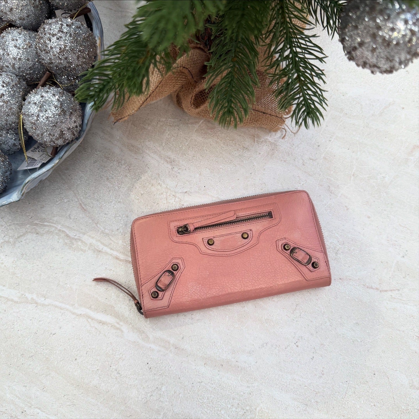 Balenciaga Le City Pink Medium Long Wallet