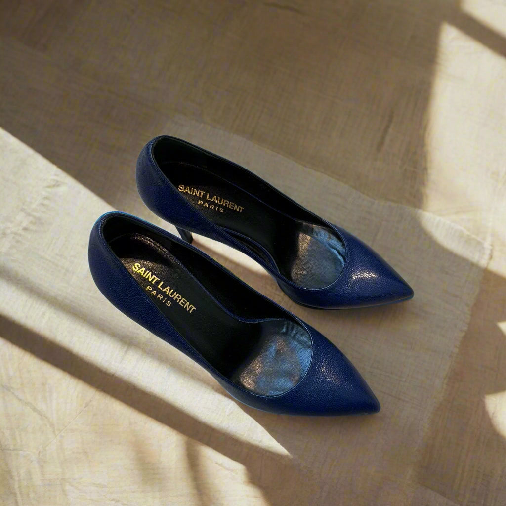 Saint Laurent High Heels Dark Blue