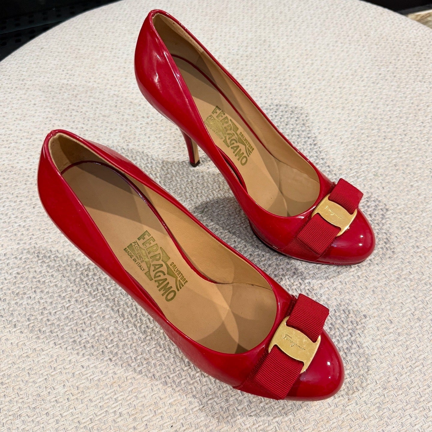 Salvatore Ferragamo Red Heels 9cm