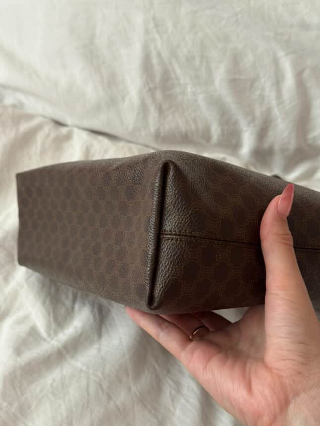 Celine Vintage Brown Macadam Tote Bag