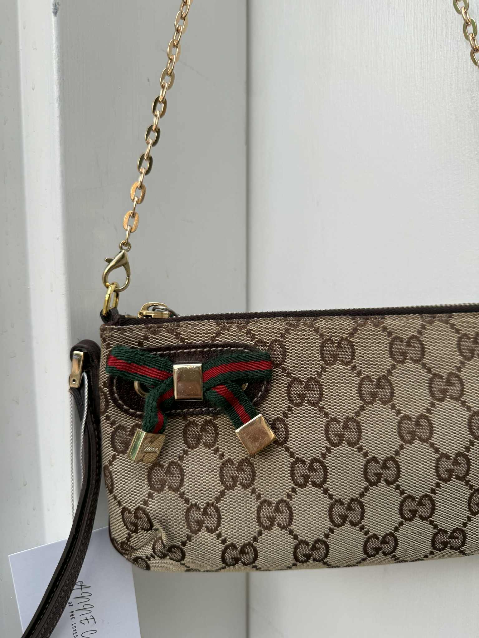 Gucci GG Canvas Sherry Line Pouch