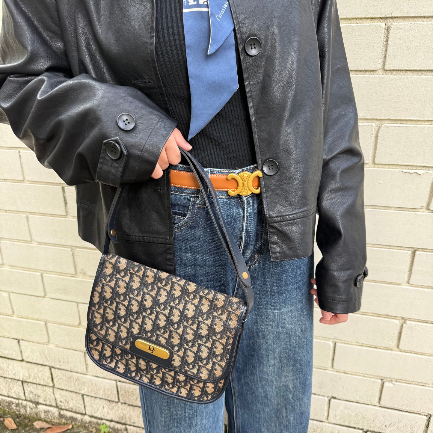 Christian Dior Trotter Canvas Navy Blue