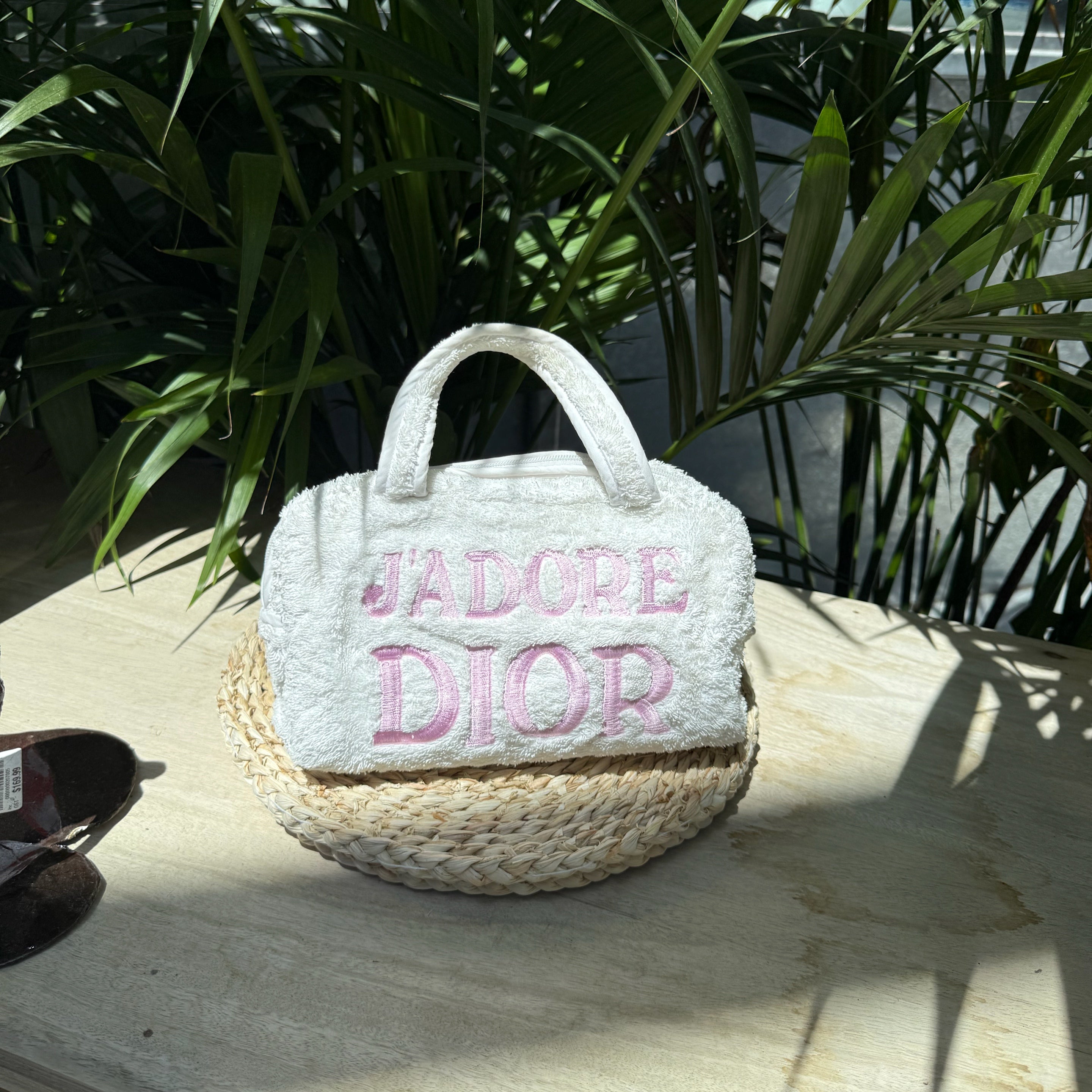 Dior Vintage Jadore Terry Cloth Hand Bag