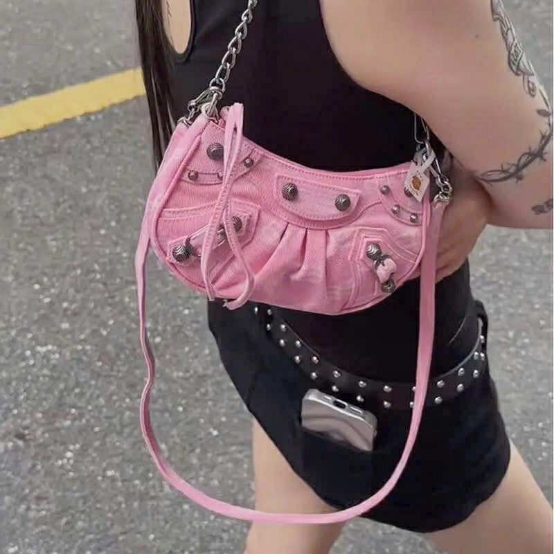 Balenciaga Le Cagole Pink Denim