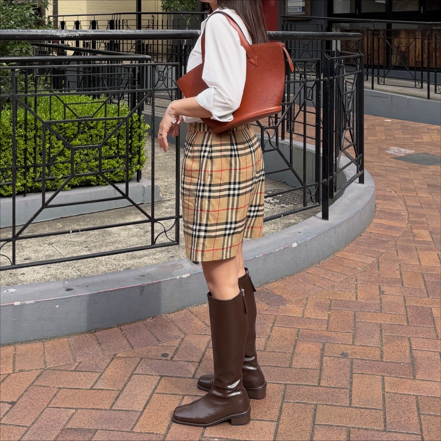 Louis Vuitton Saint Jacques Shoulder Bag Brown Epi Leather