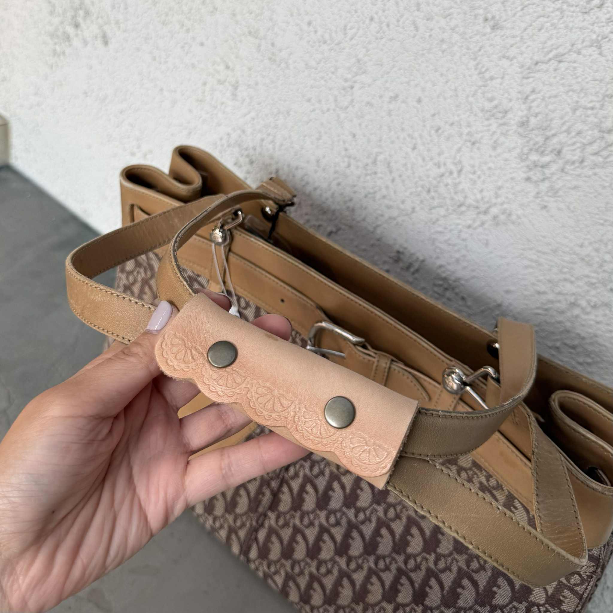 Christian Dior Brown Trotter Tote Handbag