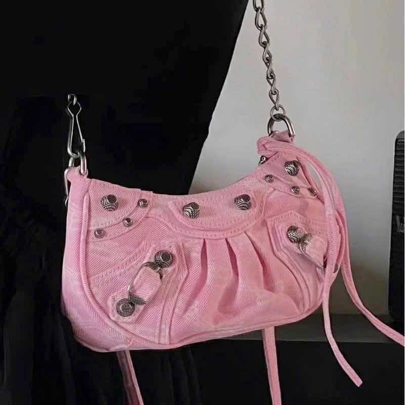 Balenciaga Le Cagole Pink Denim
