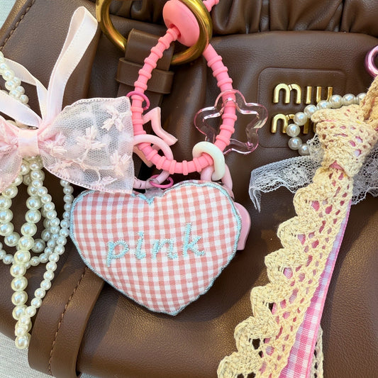 Pink Heart Charms