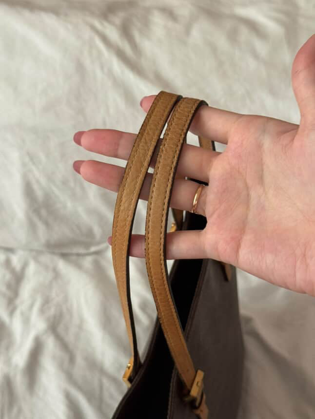 Celine Vintage Brown Macadam Tote Bag