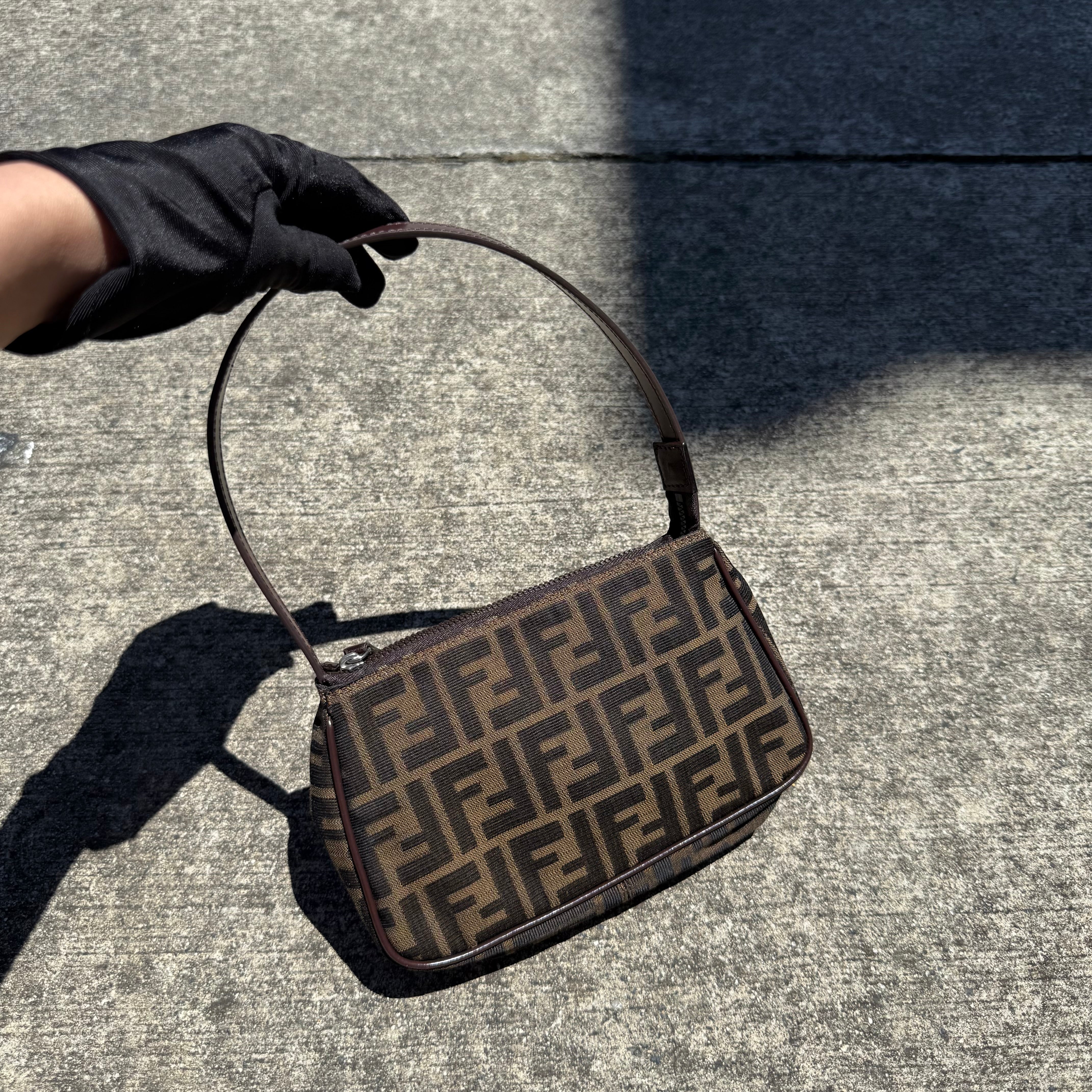 Fendi Zucca Pochette Bag