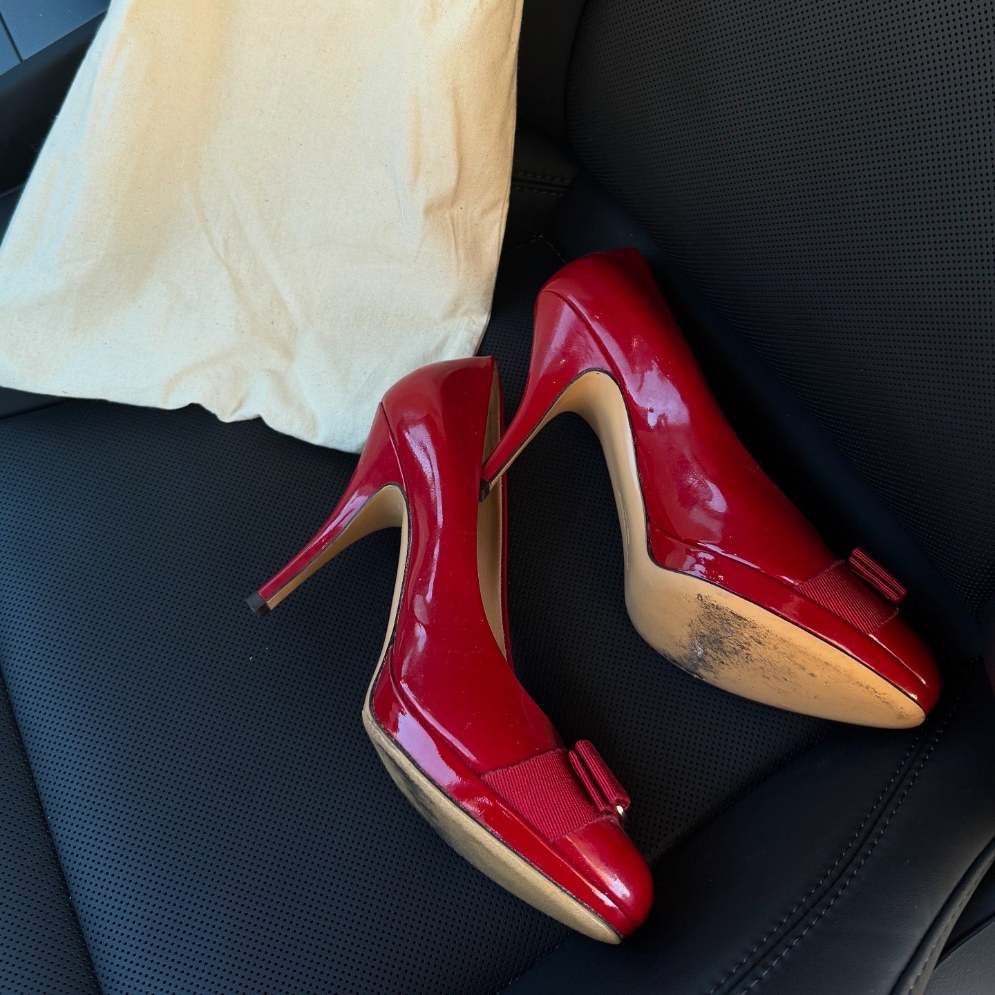 Salvatore Ferragamo Red Heels 9cm