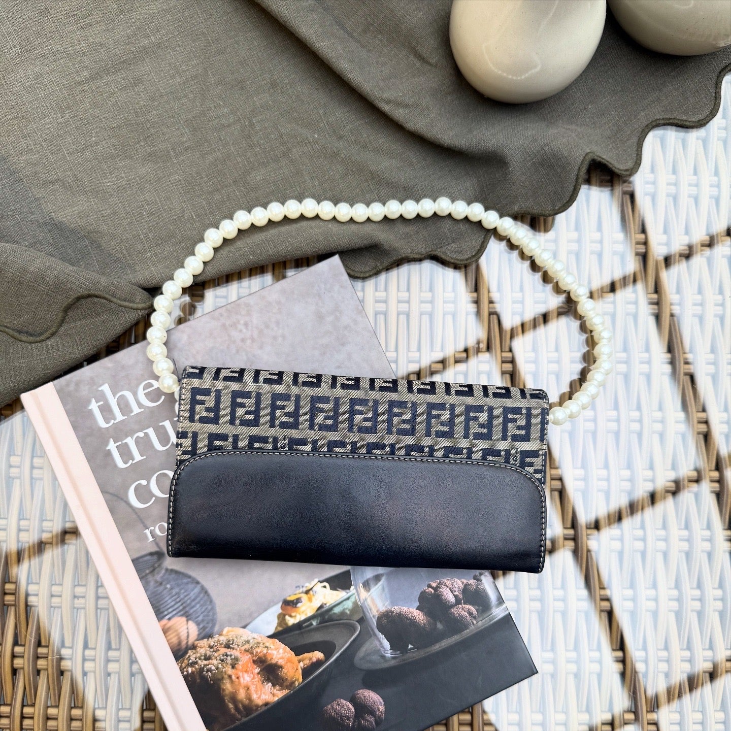 FENDI Long Wallet Zucca Vintage Canvas