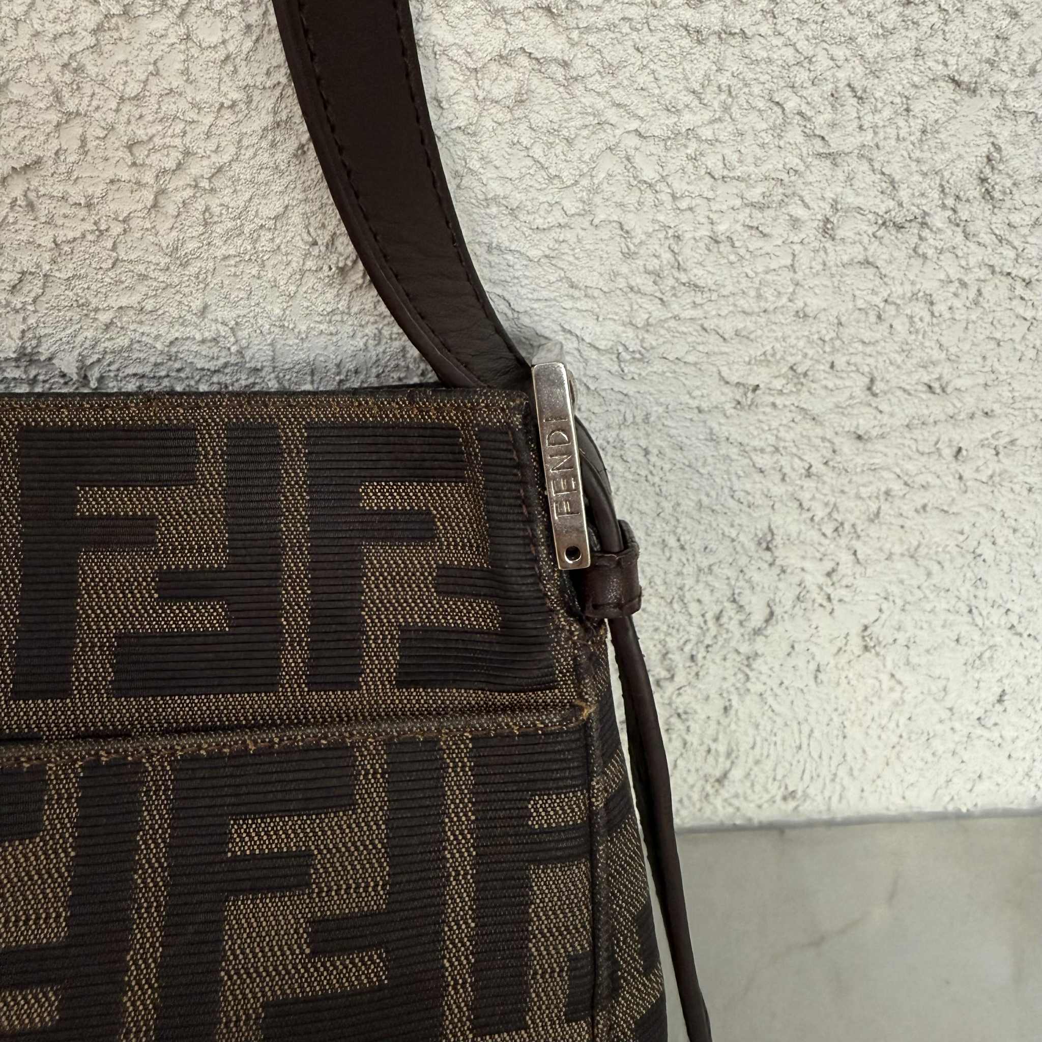 Fendi Zucca FF Mamma Baguette Flap