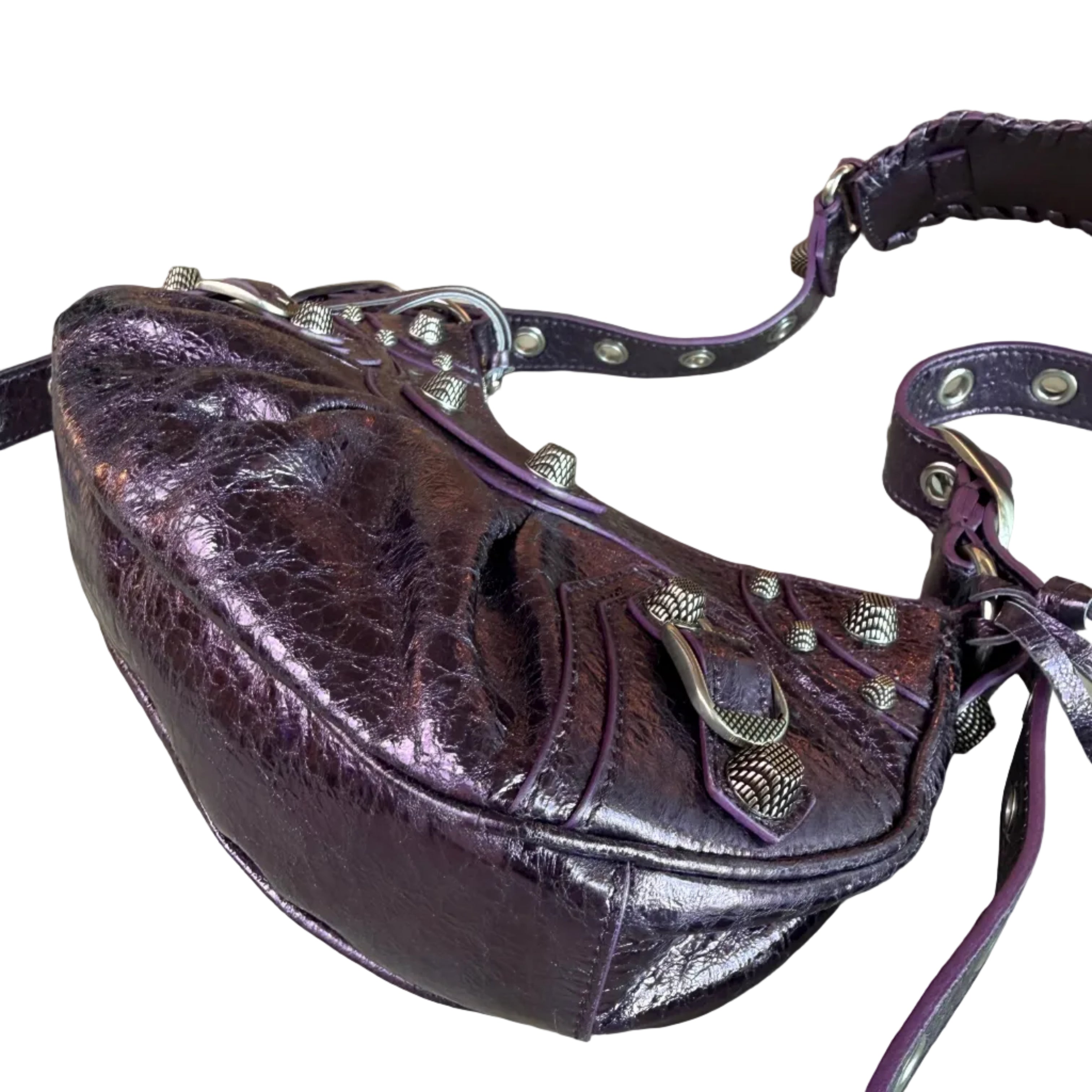 Balenciaga Le Cagole Shoulder Bag XS in Purple