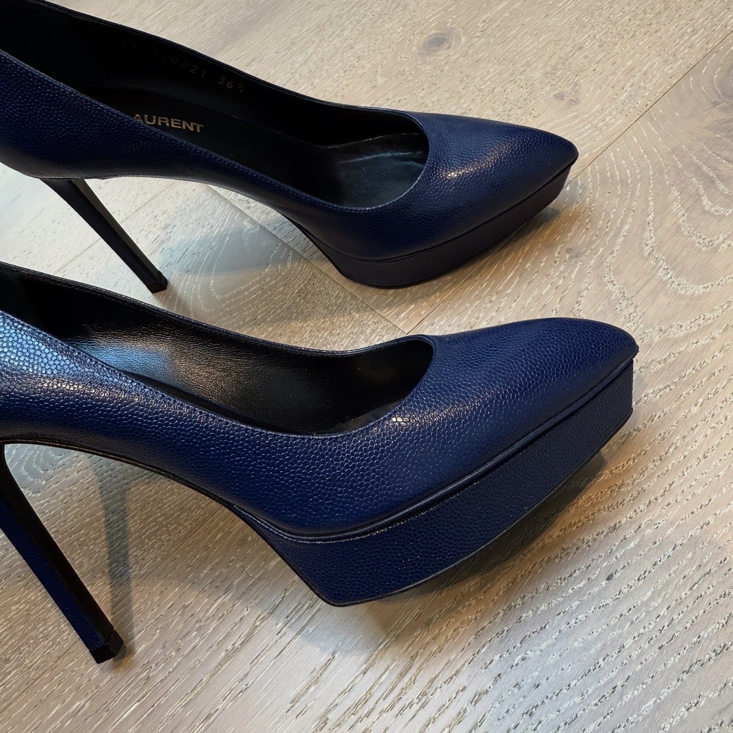 Saint Laurent High Heels Dark Blue