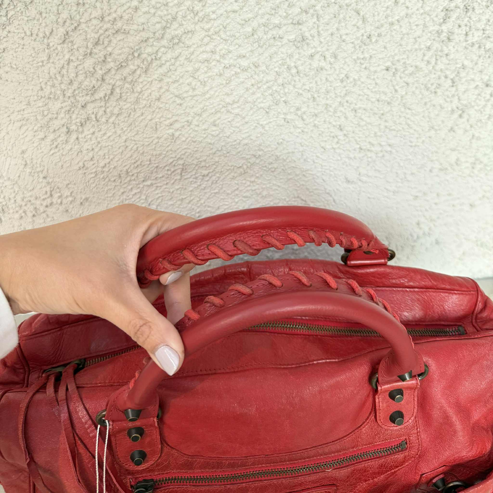 Balenciaga Twiggy Red Handbag