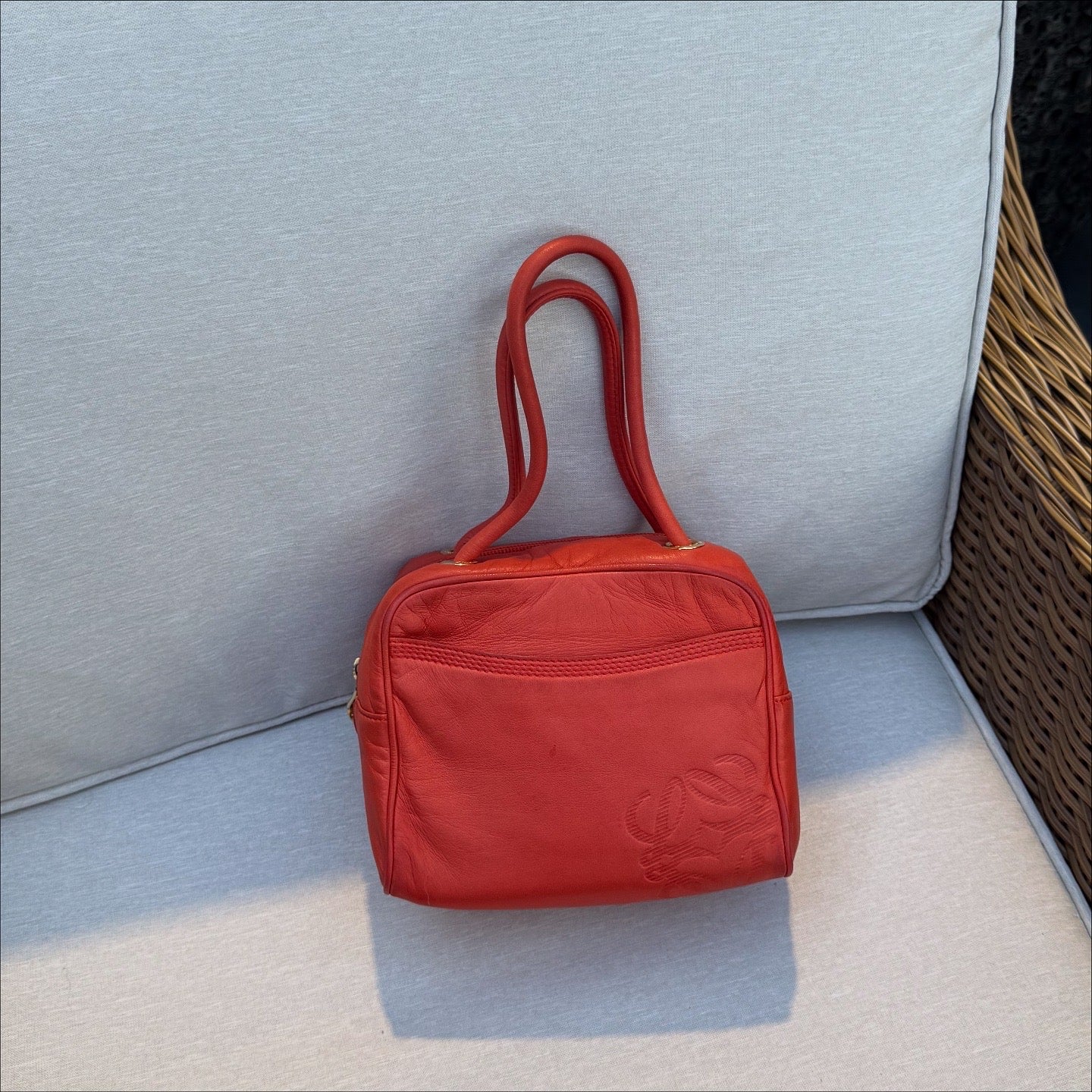 Loewe Anagram Small Boston Bag