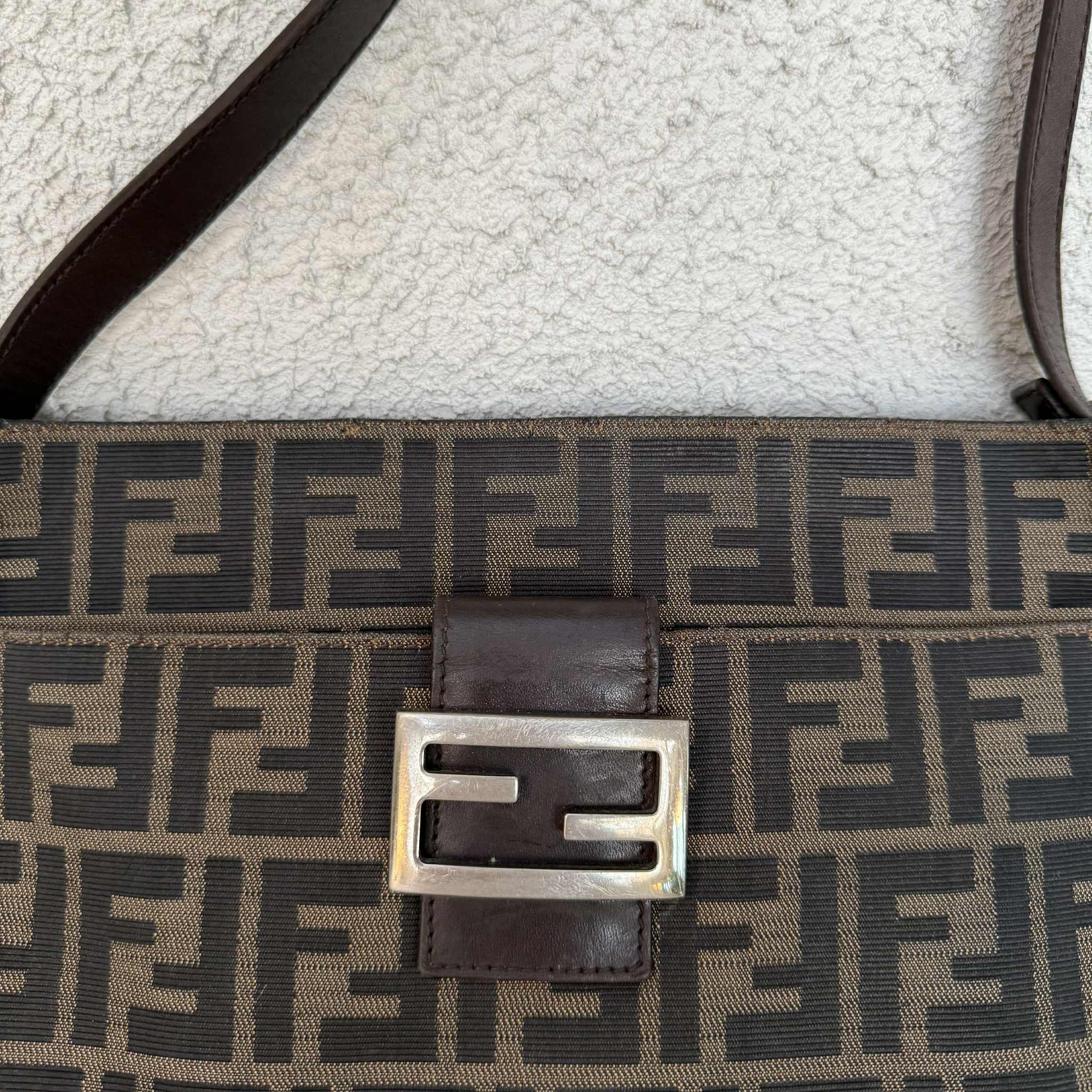 Fendi Zucca FF Mamma Baguette Flap