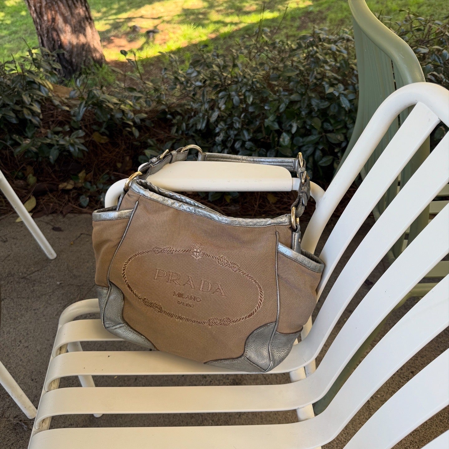 Prada Canapa Shoulder Bag