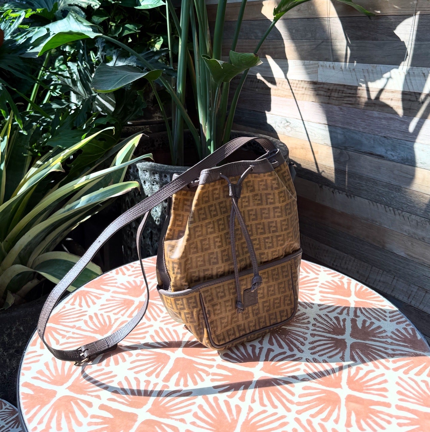 Fendi Vintage Bucket Crossbody Bag