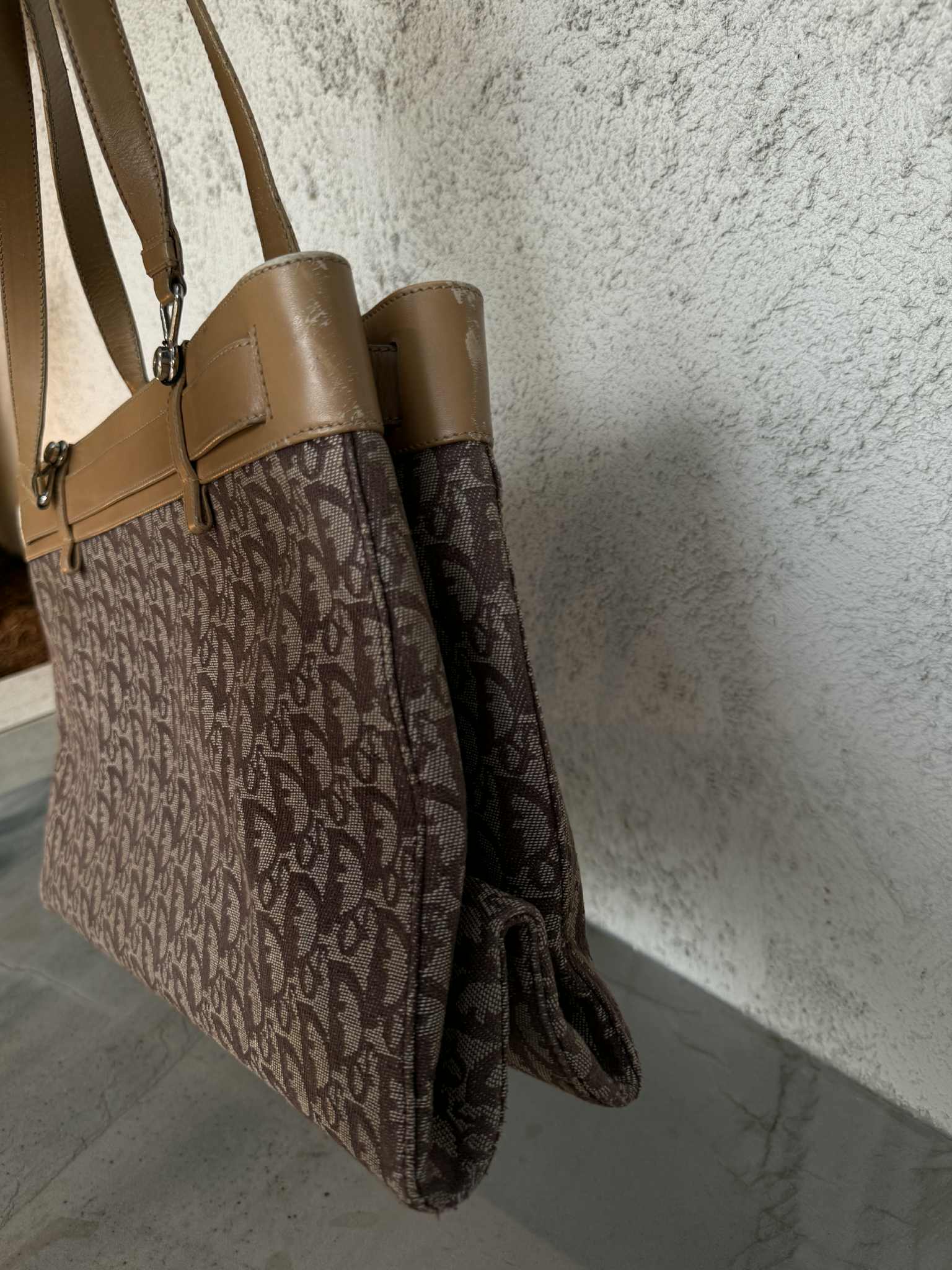 Christian Dior Brown Trotter Tote Handbag